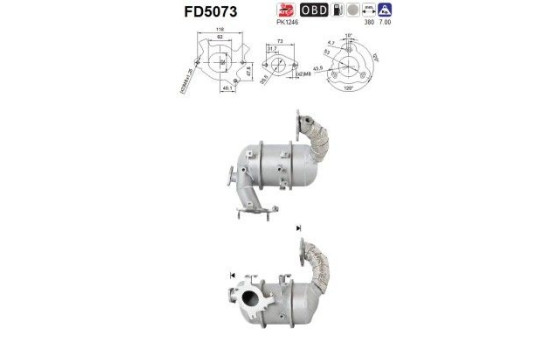 Particulate filter FD5073 AS