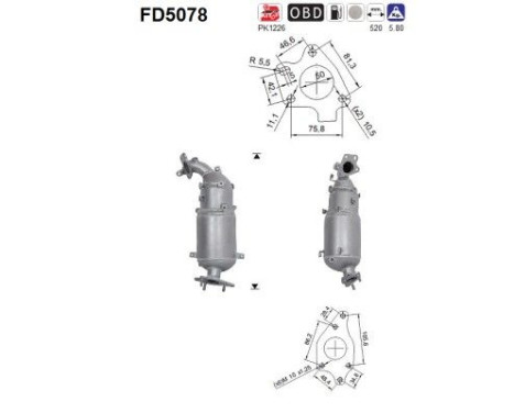 Particulate filter FD5078 AS