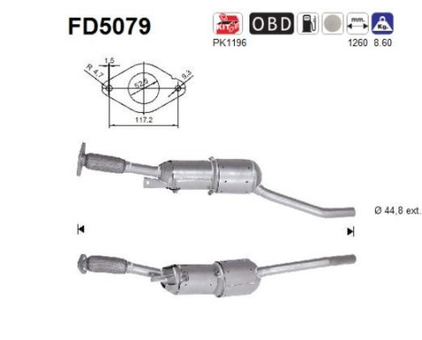 Particulate filter FD5079 AS