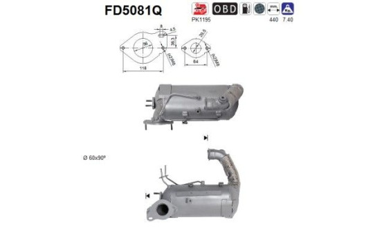Particulate filter FD5081Q AS