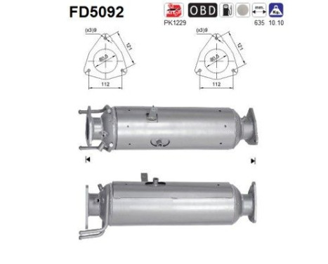 Particulate filter FD5092 AS
