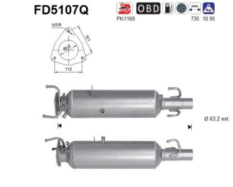Particulate filter FD5107Q AS