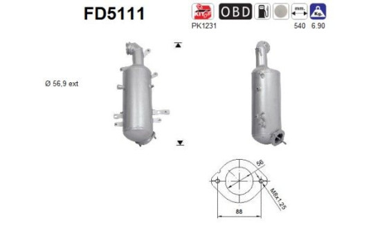 Particulate filter FD5111 AS