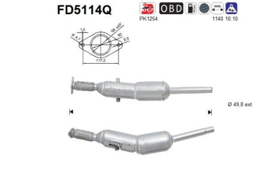 Particulate filter FD5114Q AS