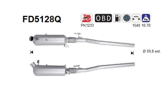 Particulate filter FD5128Q AS