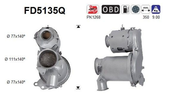 Particulate filter FD5135Q AS