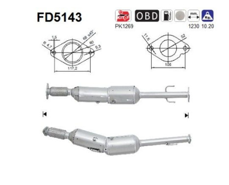 Particulate filter FD5143 AS