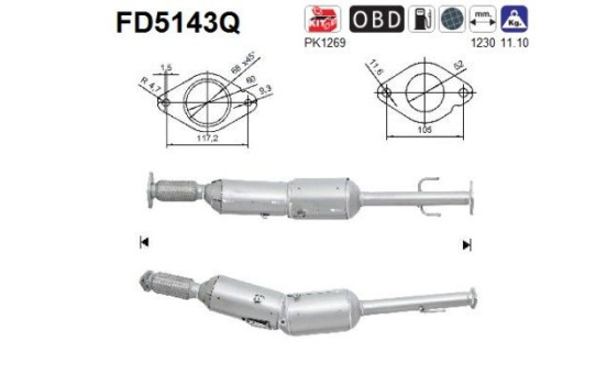Particulate filter FD5143Q AS