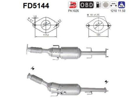 Particulate filter FD5144 AS