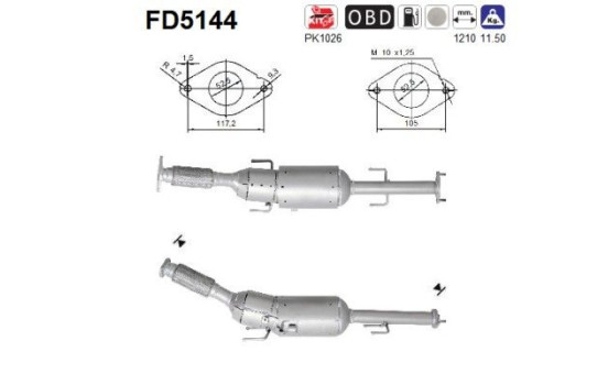 Particulate filter FD5144 AS