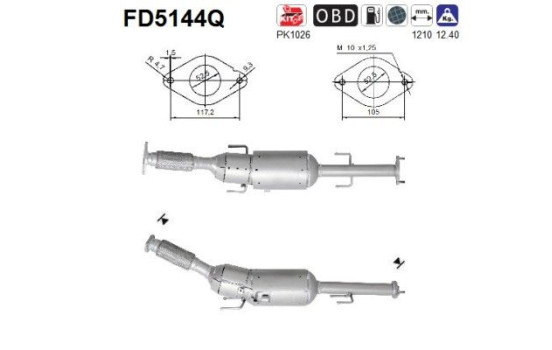 Particulate filter FD5144Q AS