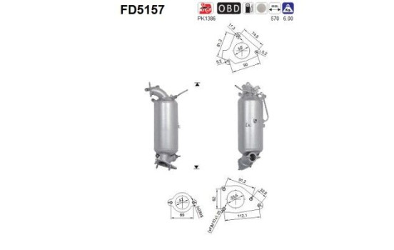 Particulate filter FD5157 AS