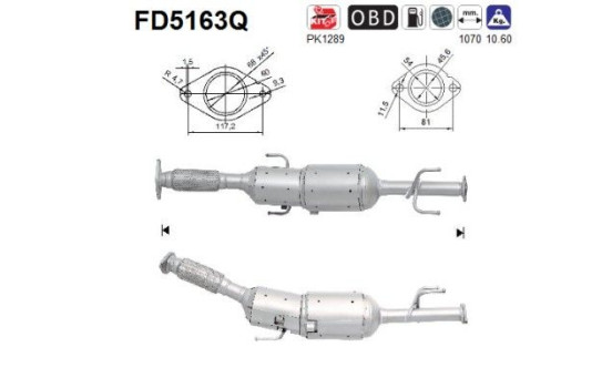 Particulate filter FD5163Q AS