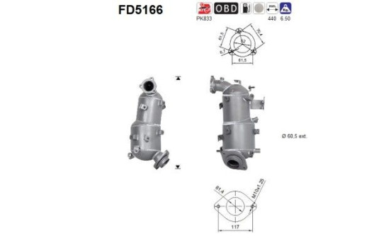 Particulate filter FD5166 AS