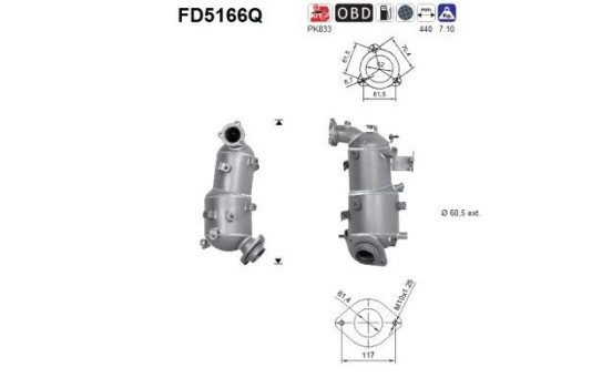 Particulate filter FD5166Q AS