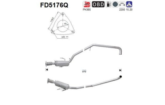 Particulate filter FD5176Q AS