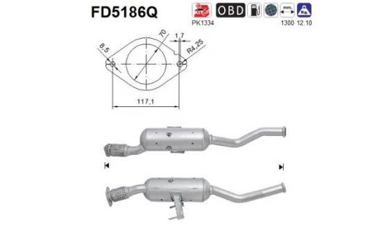 Particulate filter FD5186Q AS