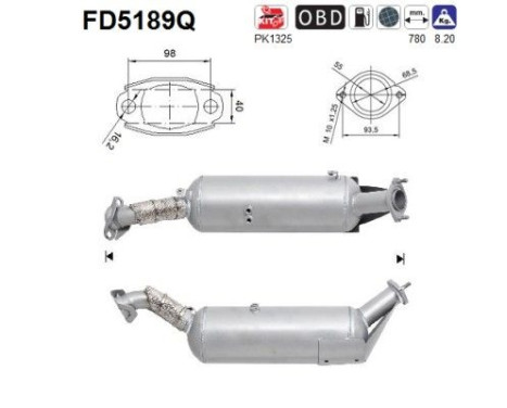 Particulate filter FD5189Q AS