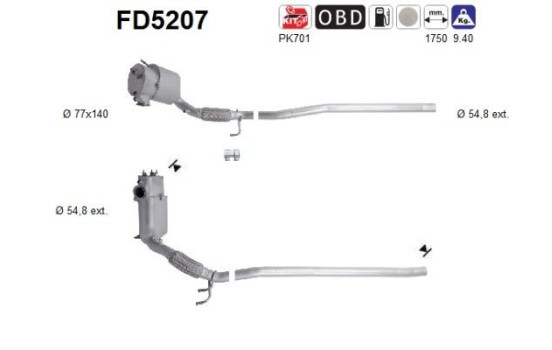 Particulate filter FD5207 AS
