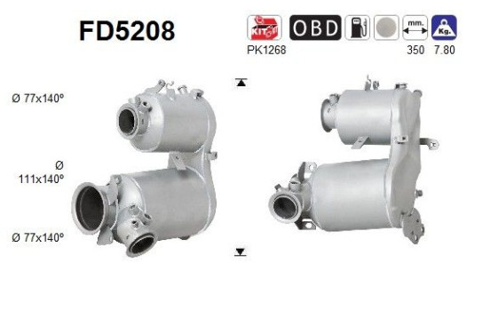 Particulate filter FD5208 AS