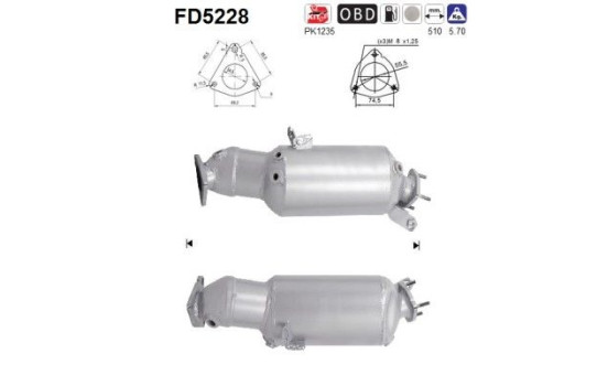 Particulate filter FD5228 AS