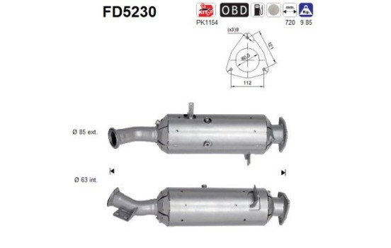 Particulate filter FD5230 AS
