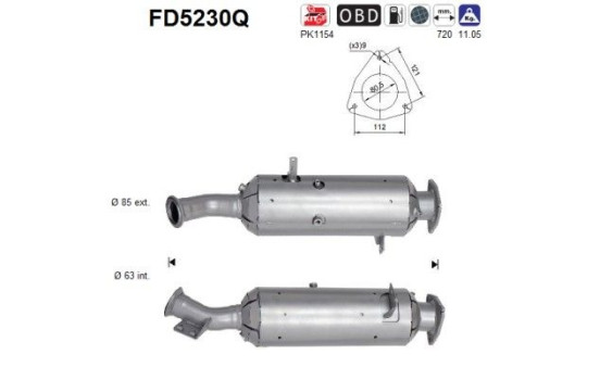 Particulate filter FD5230Q AS