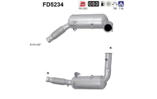 Particulate filter FD5234 AS