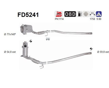 Particulate filter FD5241 AS