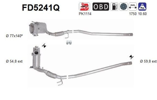 Particulate filter FD5241Q AS