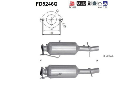 Particulate filter FD5246Q AS