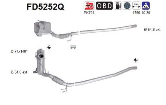 Particulate filter FD5252Q AS