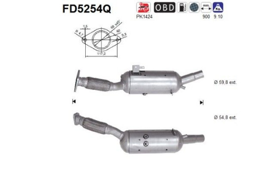 Particulate filter FD5254Q AS