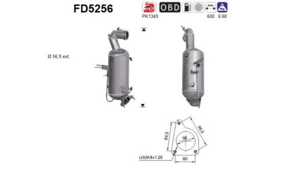 Particulate filter FD5256 AS