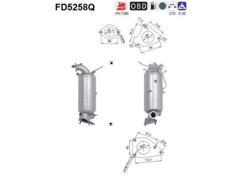 Particulate filter FD5258Q AS