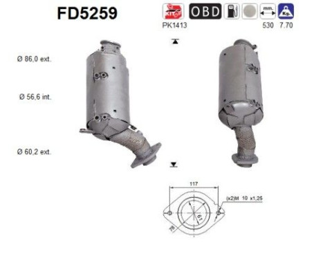 Particulate filter FD5259 AS
