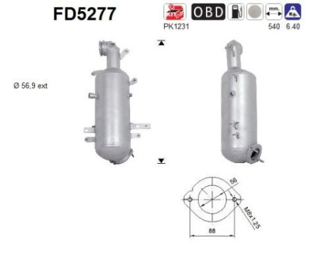 Particulate filter FD5277 AS