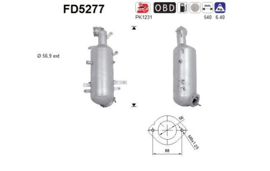 Particulate filter FD5277 AS