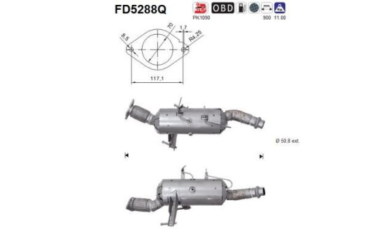 Particulate filter FD5288Q AS