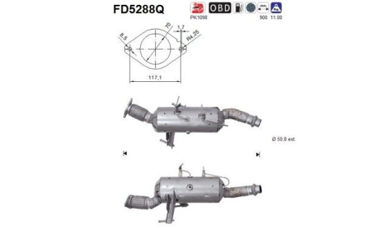 Particulate filter FD5288Q AS