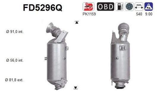 Particulate filter FD5296Q AS