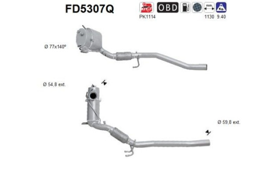 Particulate filter FD5307Q AS
