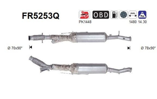 Particulate filter FR5253Q AS