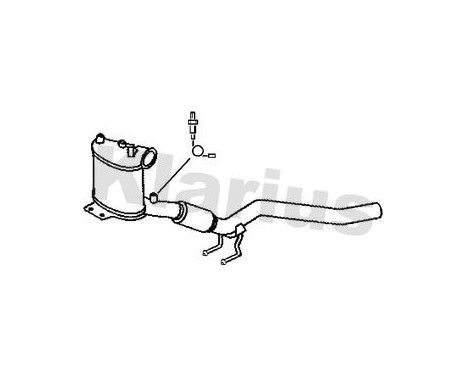 Soot/Particulate Filter, exhaust system 390233 Klarius, Image 2