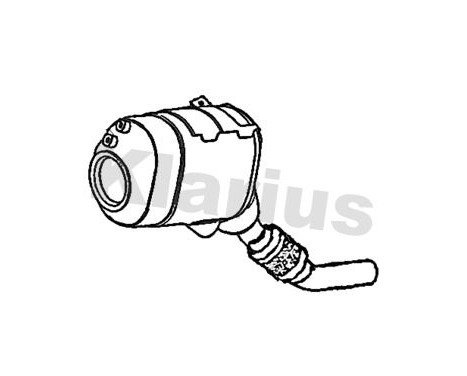 Soot/Particulate Filter, exhaust system 390485 Klarius, Image 2