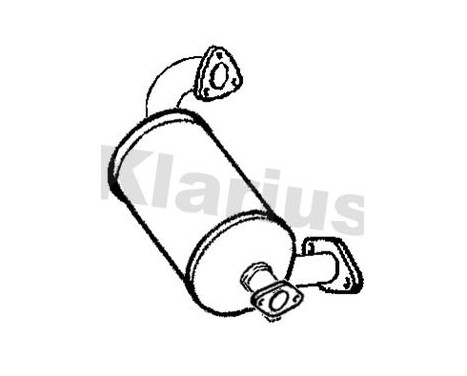 Soot/Particulate Filter, exhaust system 390591 Klarius, Image 2