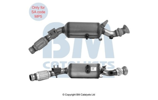 Soot/Particulate Filter, exhaust system Approved BM11461H BM Catalysts