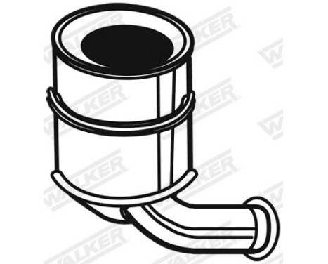 Soot/Particulate Filter, exhaust system EVO C 73072 Walker, Image 5