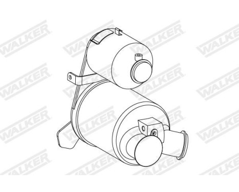 Soot/Particulate Filter, exhaust system EVO C 73335 Walker, Image 2