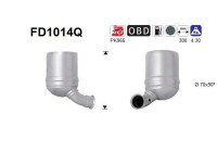 Soot/Particulate Filter, exhaust system FD1014Q AS
